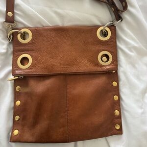 Hammitt Large Montana Brown Leather Crossbody EUC